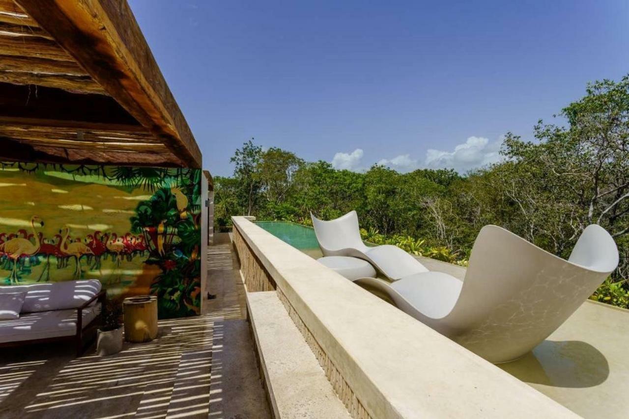 Jungle Luxury In Private Residential Area & Stunning Rooftop By Stella Rentals Tulum Exterior photo